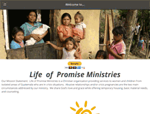 Tablet Screenshot of lifeofpromise.org